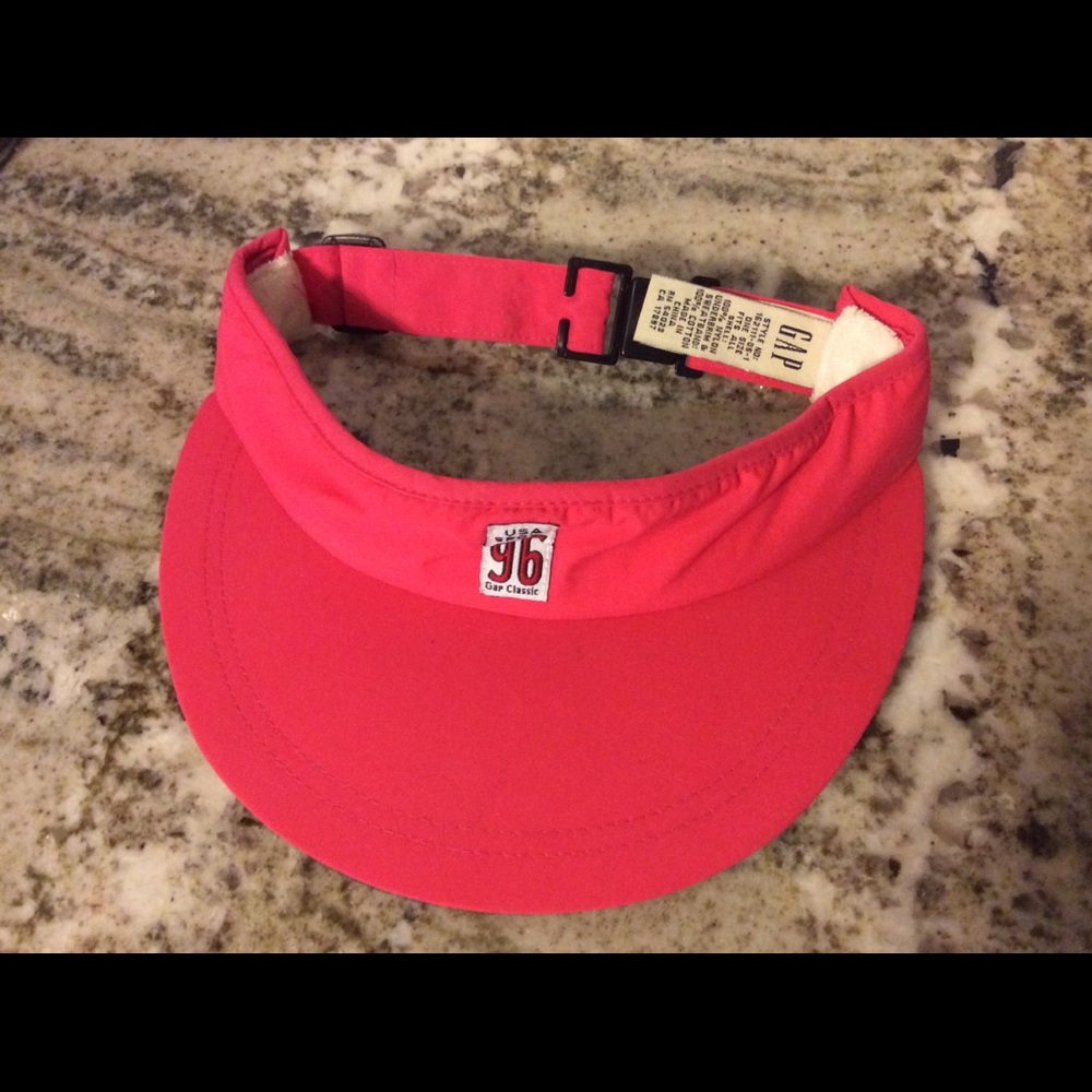 Vintage Pink Gap Classic visor 1996